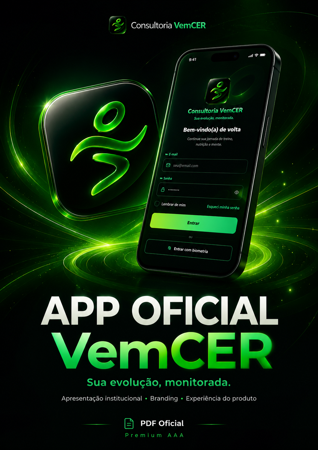 App Oficial VemCER — mockup